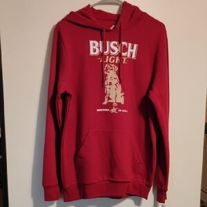 Busch Light Labrador Retriever Hoodie Size Small NWT Outdoor Camping Graphic